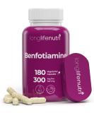 Benfotiamine 300mg 180 Vegetarian Capsules | Fat-Soluble Vitamin B1 Supplement for Circulation & Nervous System - Buy Online on GoSupps.com