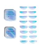 PERMANIA Lash Lift Rods - 16 Reusable Silicone Eyelash Perm Curlers (U & C Curl) | DIY Makeup Beauty Tool for All Eye Shapes - Blue - Buy Online on GoSupps.com
