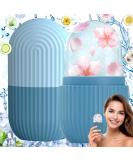 Buy Blue Ice Roller Face - Reusable Silicone Ice Roller for Smooth Eyes & Illuminated Skin - Buy Online on GoSupps.com