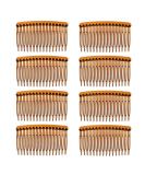DaricowathX 8 Pieces Hair Combs 8.5 cm Hair Side Comb Set Slides Tortoise Plain Hair Combs Clear Plain Hair Combs Side Combs Hair Combs(Coffee) - Buy Online on GoSupps.com