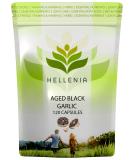 Hellenia Aged Garlic 12,000mg Capsules - Antioxidant & Cholesterol Support - Vegan & Gluten Free - 120ct - Buy Online on GoSupps.com