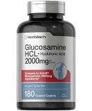 Glucosamine HCL with Hyaluronic Acid 2000mg | 180 Coated Caplets | Non-GMO & Gluten Free by Horbaach - Buy Online on GoSupps.com
