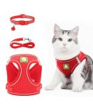 Neuwehe Cat Dishes Set - Leash Outbreak-Proof Cat Tableware with Adjustable Reflective Harness for Kittens/Dogs (XS Red) - Buy Online on GoSupps.com