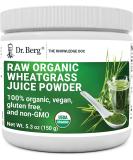 Dr. Berg's Wheatgrass Superfood Powder - Organic Ultra-Concentrated Rich in Vitamins & Nutrients - 60 Servings - Gluten-Free Non-GMO - 5.3 oz - Buy Online on GoSupps.com