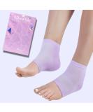 Glowxie Moisturizing Gel Heel Socks - 2 Pairs | Deep Hydration for Cracked Heels with Essential Oils and Vitamins | Open Toe Design - Buy Online on GoSupps.com