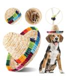 Shop Heepdd Dog Hat - Stylish Mini Straw Mexican Sombrero for Dogs & Cats | Perfect Sun Protection for Pets - Buy Online on GoSupps.com