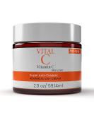 Advanced Vitamin C Face Moisturizer Cream - Anti-Oxidant Hydrating Lotion for Wrinkles Fine Lines & Dark Spots | 2 Fl Oz - International Shipping Available - Buy Online on GoSupps.com