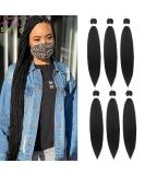 Buy Antiensed Braiding Hair - Easy Braid Itch-Free Synthetic Fiber Yaki Texture Hair Extensions (6 Packs 50cm 1B#) for International Shipping - Buy Online on GoSupps.com