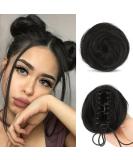 Sofeiyan Mini Claw Clip Cat Ears Hair Bun Extension - 2PCS Synthetic Updo Space Bun Accessory for Women & Girls - Natural Black - Buy Online on GoSupps.com