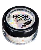 Moon Glitter White Iridescent Chunky Glitter - Cosmetic Festival Makeup for Face, Body, Nails, Hair, Lips - 3g - Buy Online on GoSupps.com