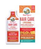 Vegan Sugar-Free Hair Growth Vitamins with Biotin & Hyaluronic Acid - 14 Liquid Pouches | Vitamin D3, E, Selenium | Non-GMO & Gluten-Free - Hair & Skin Care - Buy Online on GoSupps.com