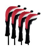 Andux 4pcs/Pack Long Neck Golf Hybrid Club Head Covers Interchangeable No. Tag CTMT-02 Red - Buy Online on GoSupps.com