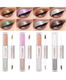 8 Colors Liquid Glitter Eyeshadow & Eyeliner Set - Sparkly Metallic Shimmer | Waterproof Eye Makeup Kit with Bright Colors - 1 Count - Buy Online on GoSupps.com