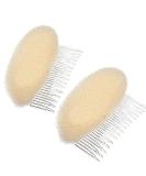 2 Pack Hair Base - Bump It Up Volume Hair Base Hair Pad Hair Styling Accessories for Women Lady Girl Comb Inserts for Thin Hair Bump Fluffy Hair Maker Volume Hair Base (Beige) - Buy Online on GoSupps.com