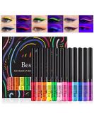 12 Colors Matte Liquid Eyeliner Set UV Glow Neon Rainbow Colorful Eyeliner Pencil Waterproof Long Longge-Proof Eye Liners Halloween Makeup Set Gift for Women (Set C) - Buy Online on GoSupps.com