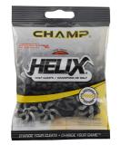 Champ Golf Helix Spikes (Disc Pack) - Silver/Black | Premium Golf Shoe Replacement Spikes - Buy Online on GoSupps.com