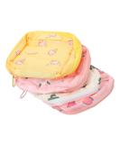 Coolhiya 4-Piece Ice Cream Organizer & Multi-Function Bag for Women | Breastfeeding Inserts Toilet Paper Holder Menstrual Pads & Hygiene Bag | Cactus Fabric Design - Buy Online on GoSupps.com