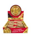 GRAB THE GOLD Snack Bars, Chocolate Peanut Butter (14 Bars - Amazon Exclusive) 11g Plant-Based Protein, Made with Organic Oats & Chocolate, Whole Food Bars, Gluten Free - Vegan - High Fiber - Dairy Free - Kosher Chocolate Peanut Butter 14 Count (Pack of 1 - Buy Online on GoSupps.com