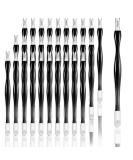 Allstarry 30-Piece Nail Cuticle Trimmer Set - Double Head Dead Skin Cuticle Knife Removal Fork - Nail Cleaner & Pusher Tools for Men and Women - Black - Buy Online on GoSupps.com