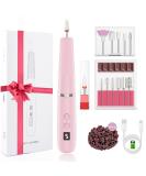 Professional Nail Drill Kit - Portable Electric Nail Files for Acrylic Nails | Rechargeable Manicure & Pedicure Set for Beginners & Pros - Pink - Buy Online on GoSupps.com