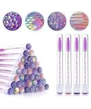 Ebanku 40-Piece Violet Diamond Empty Mascara Tube Set - Perfect for Eyelash Extensions & Makeup Application - Buy Online on GoSupps.com