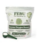 FEBU Enzyme Oxygen Laundry Booster 2lbs | Fragrance-Free Natural Stain Remover | Plant-Based Powder Detergent Booster | Safe for Clothes & Environment | Made in USA - Buy Online on GoSupps.com
