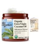 Buy Sky Organics Organic Extra Virgin Coconut Oil for Hair & Skin - 100% Pure Cold-Pressed USDA Certified - 16.9 fl. oz with Free Ebook - Buy Online on GoSupps.com