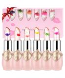 SuperThinker Crystal Jelly Flower Lipstick - Pack of 6 (Pink) | Color-Changing Moisturizing Lip Gloss with Temperature-Activated Flower Formula - Buy Online on GoSupps.com