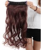S-noilite Curly Wavy Hairpiece 24 Inch Dark Auburn Clip in Hair Extensions - Buy Online on GoSupps.com