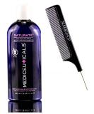 Therapro MEDIceuticals SATURATE Dry Scalp & Hair Moisturizing Shampoo for Women - 8.45 oz with Sleek Steel Pin Tail Comb | Proprietary Hair Loss Complexes - Buy Online on GoSupps.com