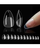 NAGETPAPS Mandel Tips for Geln gel - 552 Pieces Full Cover Soft Gel Nail Tips 12 Sizes Clear Matt Artificial Nails for Nail Art & Extensions - Buy Online on GoSupps.com