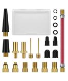 Zuoqiang Bicycle Valve Adapter Set - 21 Pieces for French SV DV AV Valves | Universal Air Pump & Compressor Adapters for Bikes & Balls - Buy Online on GoSupps.com
