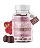 Premium Mushroom Gummies - 10 Mushroom Complex Extract for Brain & Immune Support - Lion's Mane, Reishi, Shiitake - Nootropic Formula for Mood & Relaxation - 60 Chews - Buy Online on GoSupps.com