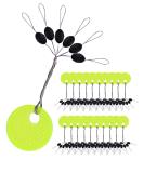 Avlcoaky 1200PCS Yellow Rubber Bobber Stops for Fishing Line - Size M, 6-in-1 Float Sinker Stop Set with L, M, S Options - Buy Online on GoSupps.com