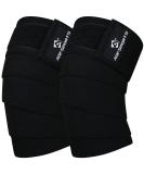 AQF Kniebandage strength training knee tanks men fitness knee protectors elastic kneebogs for bodybuilding sports & training (couple) black 78  - Buy Online on GoSupps.com