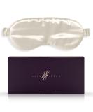 SILKSLEEK 22 Momme Silk Eye Mask for Sleeping | Pure Mulberry Silk | Super Soft & Comfortable | Blackout Eye Mask in Gift Box - Pearl White - Buy Online on GoSupps.com