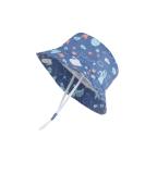 LANGZHEN Baby Girls Beach Sun Protection Hat with Chin Strap, Navy, 1-2 Years - Buy Online on GoSupps.com