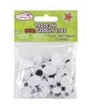 Multicraft Imports Krafty Kids Paste-On Googly Eyes - Black - 80 Per Package - Buy Online on GoSupps.com