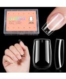 AILLSA Short Square Nail Tips - 504pcs Clear Soft Full Cover Gel Nails - Pre-shaped Acrylic Extensions for DIY Nail Salon - Buy Online on GoSupps.com