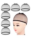 Wig CapsMORGLES 6pcs Mesh Net Wig Caps Weaving Hair Net for Wig Close End Fishnet Wig Cap(Black) - Buy Online on GoSupps.com