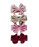 ROYAL ICON Baby Girl Headbands - Luxuriously Soft Bows for Little Princess - Pattern 6 (PK4) - Buy Online on GoSupps.com