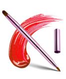 Retractable Lip Makeup Brush Portable Dual End Lipstick Brush Lipstick Gloss Makeup Brushes Concealer Brushes Lip Contours Makeup Tool (Pink) - Buy Online on GoSupps.com