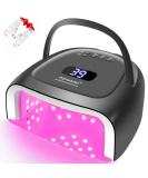 Rechargeable 60W Cordless UV Nail Lamp with 42 Red-Light Beads - Professional Gel Nail Light for Gel Polish | Automatic Sensor & Portable Nail Dryer | S20-Black - Buy Online on GoSupps.com