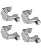 Pontoon Boat Fender Clips for Docking - Square Rail Hangers for Pontoon Bumpers - Grey (4 Pack) - Buy Online on GoSupps.com