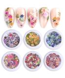 300Pcs 3D Wood Pulp Flower Nail Art Charm Set for DIY Crafting - Nail Charms Butterfly and Bow Design - S1 - Buy Online on GoSupps.com