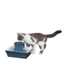 PetSafe Drinkwell Pagoda Fountain 70oz - Dual Stream Water Dispenser | Ceramic, Easy to Clean, Filters Included | Himalayan Blue - Buy Online on GoSupps.com