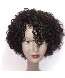 Brazilian Wigs 10 inch Short Kinky Curly Human Hair Wigs For Black Women Short Wigs No Lace Front Natural Color WIG 1B - Buy Online on GoSupps.com
