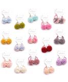 Lyxoto 30-Piece Colorful Pom Pom Hair Tie Set - Soft Elastic Headbands for Women Girls & Children - Perfect Ponytail Holders & Hair Jewelry - Buy Online on GoSupps.com