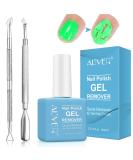 Nail Polish Remover - Fast Gel Polish Remover with Cuticle Pusher & Scraper | No Foil Needed Removes in 2-5 Minutes - International Shipping Available - Buy Online on GoSupps.com