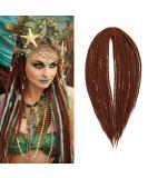 DSoar 20 Double Ended Synthetic Dreadlocks - 10 Strands Crocheted Braided Hair Extensions for Hip-Hop & Reggae Style - Soft & Thin 0.6cm - Buy Online on GoSupps.com